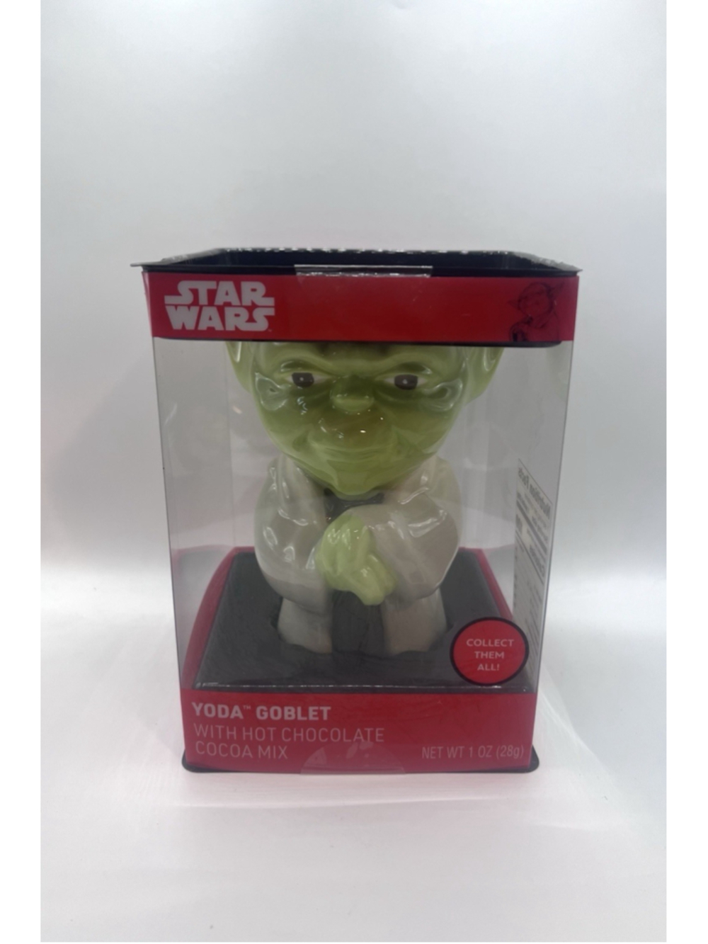 Star Wars Yoda Ceramic Goblet with Hot Cocoa Mix Disney Lucas Films Sealed New